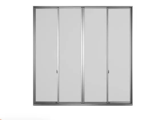 Cửa đi mở trượt 4 cánh 2 ray