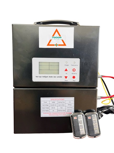 Lưu điện LITHIUM đồng bộ Motor cửa cuốn AC 24V