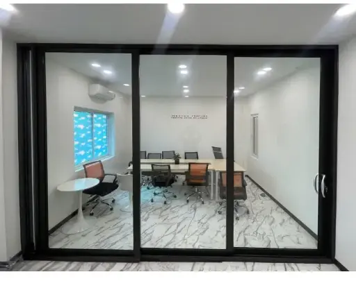 Cửa đi mở trượt 3 cánh 3 ray nhôm Xingfa Quảng Đông chính hãng