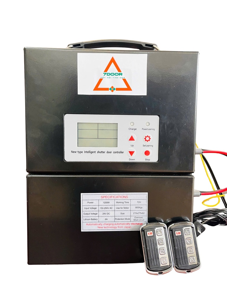 Lưu điện LITHIUM đồng bộ Motor cửa cuốn AC 24V