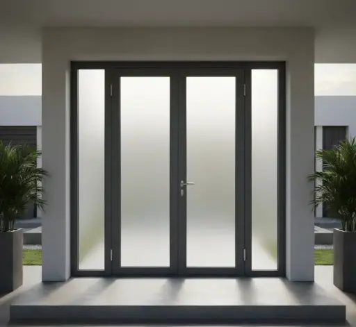 Cửa đi mở quay 2 cánh nhôm Xingfa Quảng Đông chính hãng