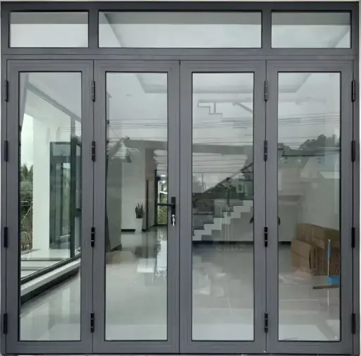 Cửa đi mở quay 4 cánh nhôm Xingfa Việt Nam